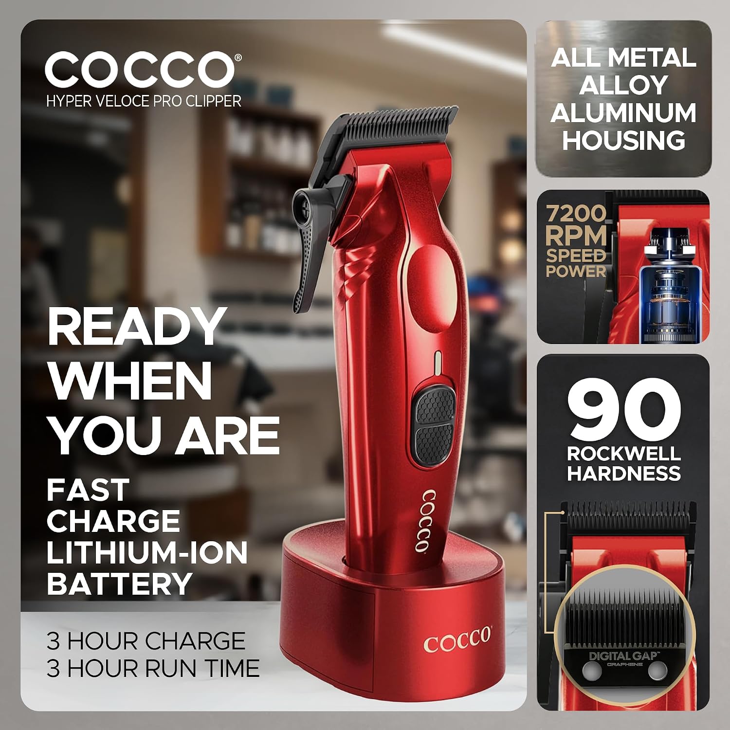 Cocco Professional Hyper Veloce Pro Clipper, Digital Gap Ambassador