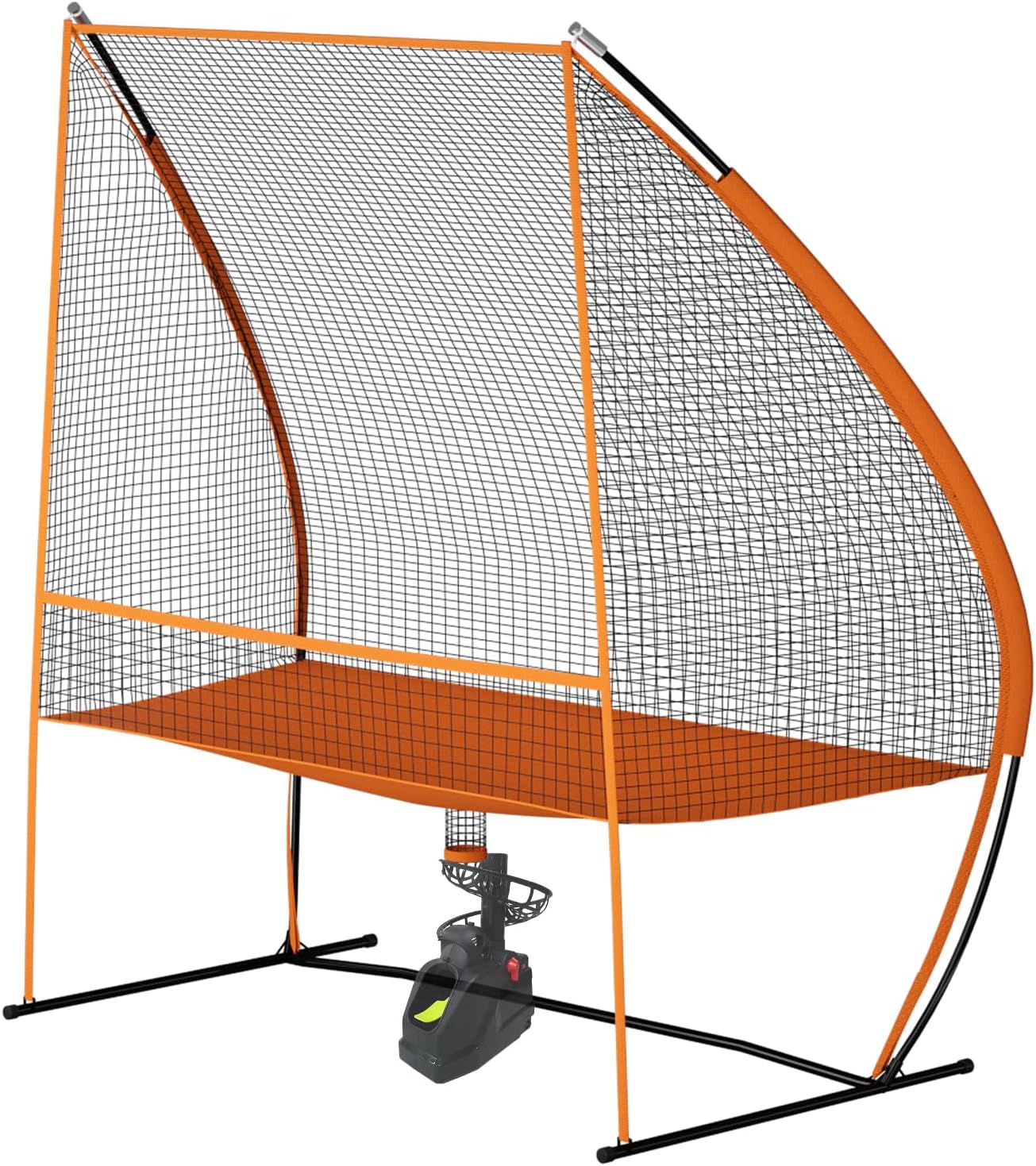 MR Tennis Ball Return Net 7'x6', Freestanding Tennis Training Net, Multi-Sport Training Return Net for Tennis, Pickleball, Softball, Baseball Compatible w/Toss Machine Without Pitching Machine