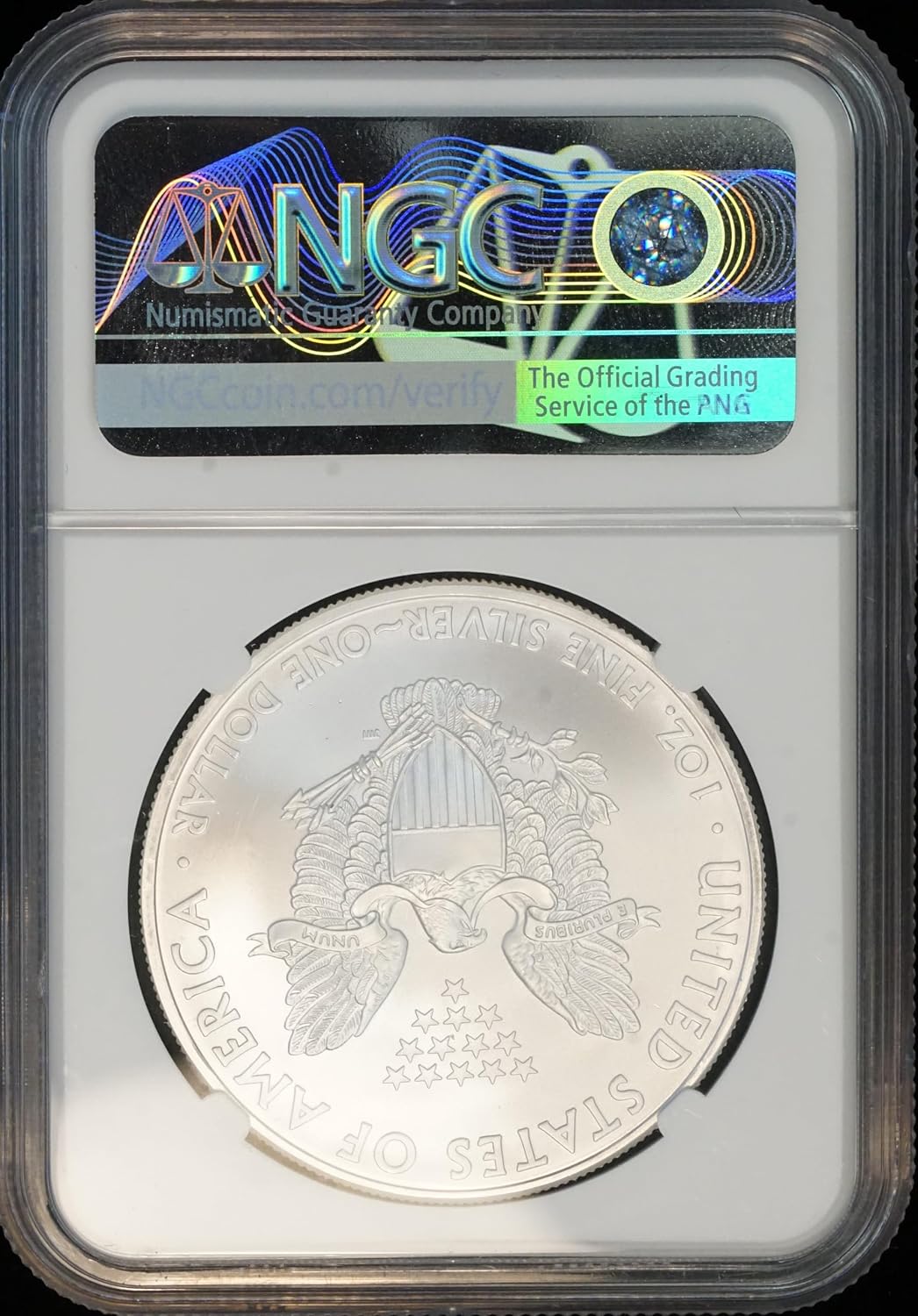 2008 American Silver Eagle $1 Coin MS 69 NGC Certified, Early Production from US Mint Sealed Box
