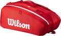 WILSON 2025 Super Tour Red Tennis Racket Bags