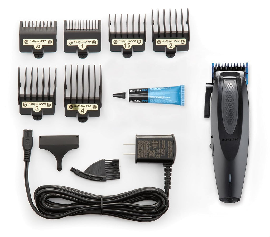 BaBylissPRO LithiumFX Cord/Cordless Lithium Ergonomic Hair Clippers for Men