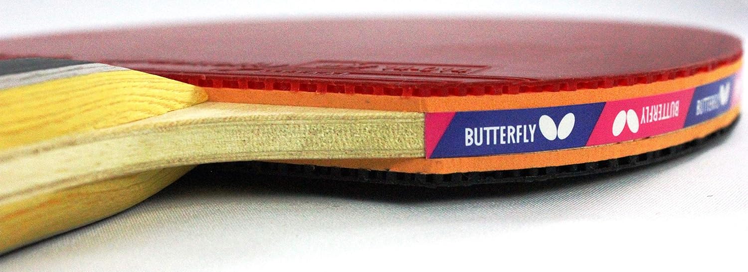Butterfly B603FL Ping Pong Paddle Set | 1 Table Tennis Racket | 1 Ping Pong Paddle Case| Tournament Butterfly Ping Pong Paddles | High Speed & Spin Table Tennis Set, Multi