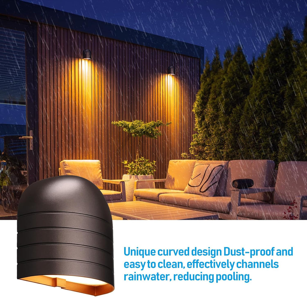 LEONLITE 12-Pack Update 5CCT Low Voltage LED Deck Lights, 250LM Ultra Bright Fence Down Light, 12-24V AC/DC Anti Glare Step Railing Light, CRI90, 1800K/2700K/3000K/4000K/5000K, IP65, Oil Rubbed Bronze