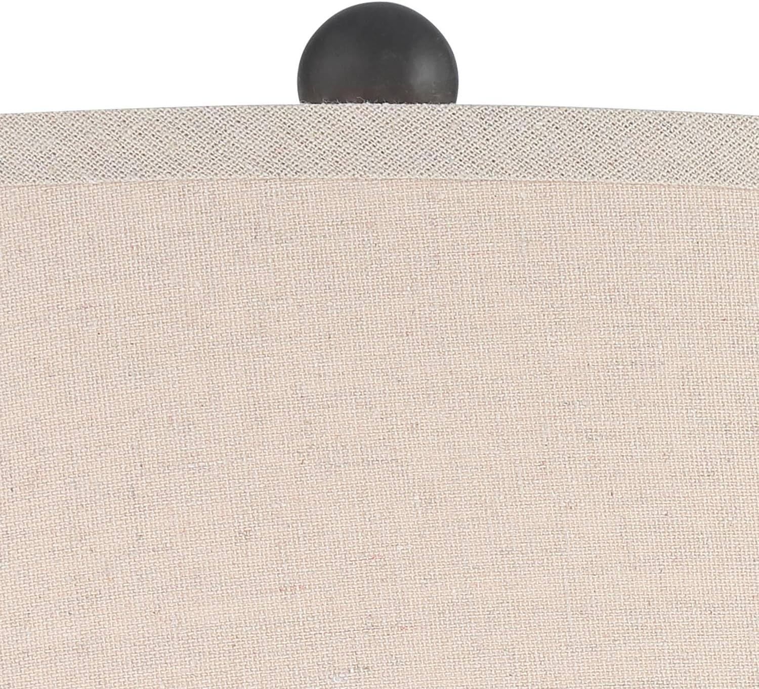360 Lighting Romeo 23 1/2' High Jar Small Modern Coastal Accent Table Lamps Set of 2 Stone Gray Finish Fabric Beige Shade Living Room Bedroom Bedside Nightstand House Office Home Reading Kitchen
