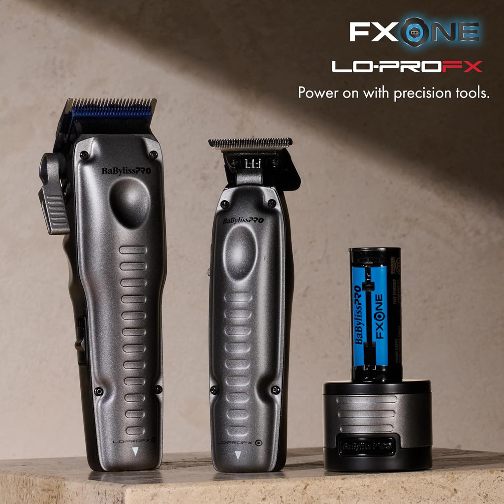 BaBylissPRO FXONE LO-PROFX Professional Cordless Clippers for Men with Interchangeable Battery