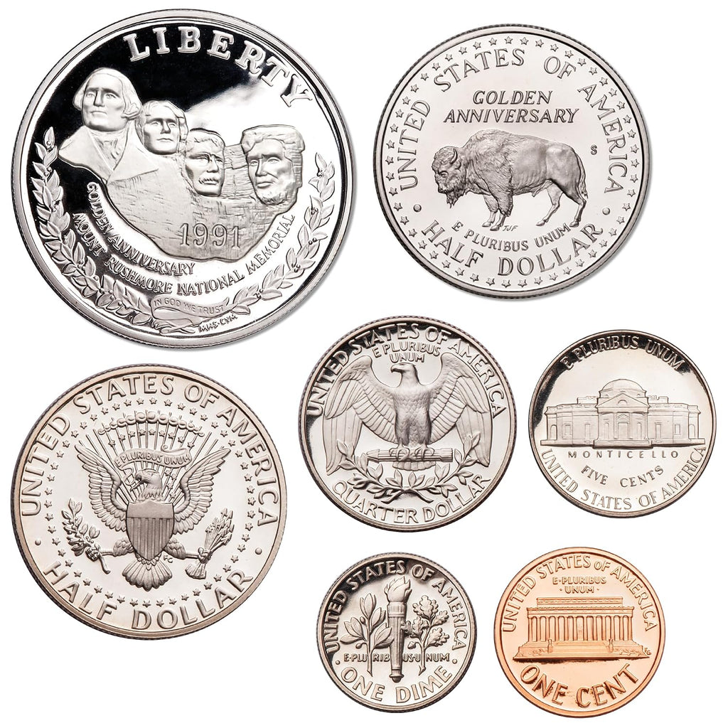 1991-S U.S. Mint 7-Coin Prestige Proof Set Choice Proof
