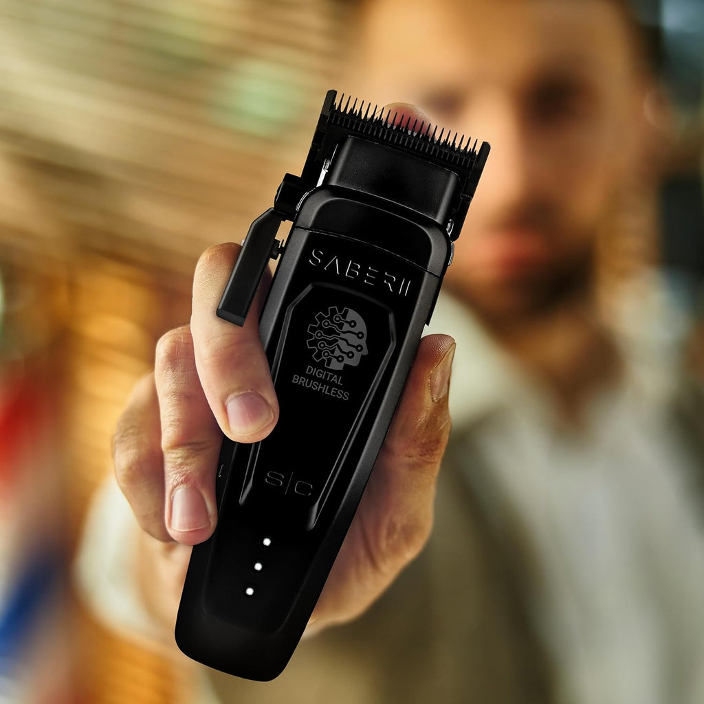 StyleCraft Saber and Saber II Professional Full Metal Body High-Torque Digital Brushless Motor Cordless Hair Clipper