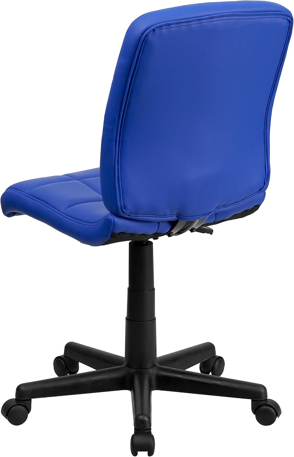 Flash Furniture Clayton Mid-Back Blue Quilted Vinyl Swivel Task Office Chair