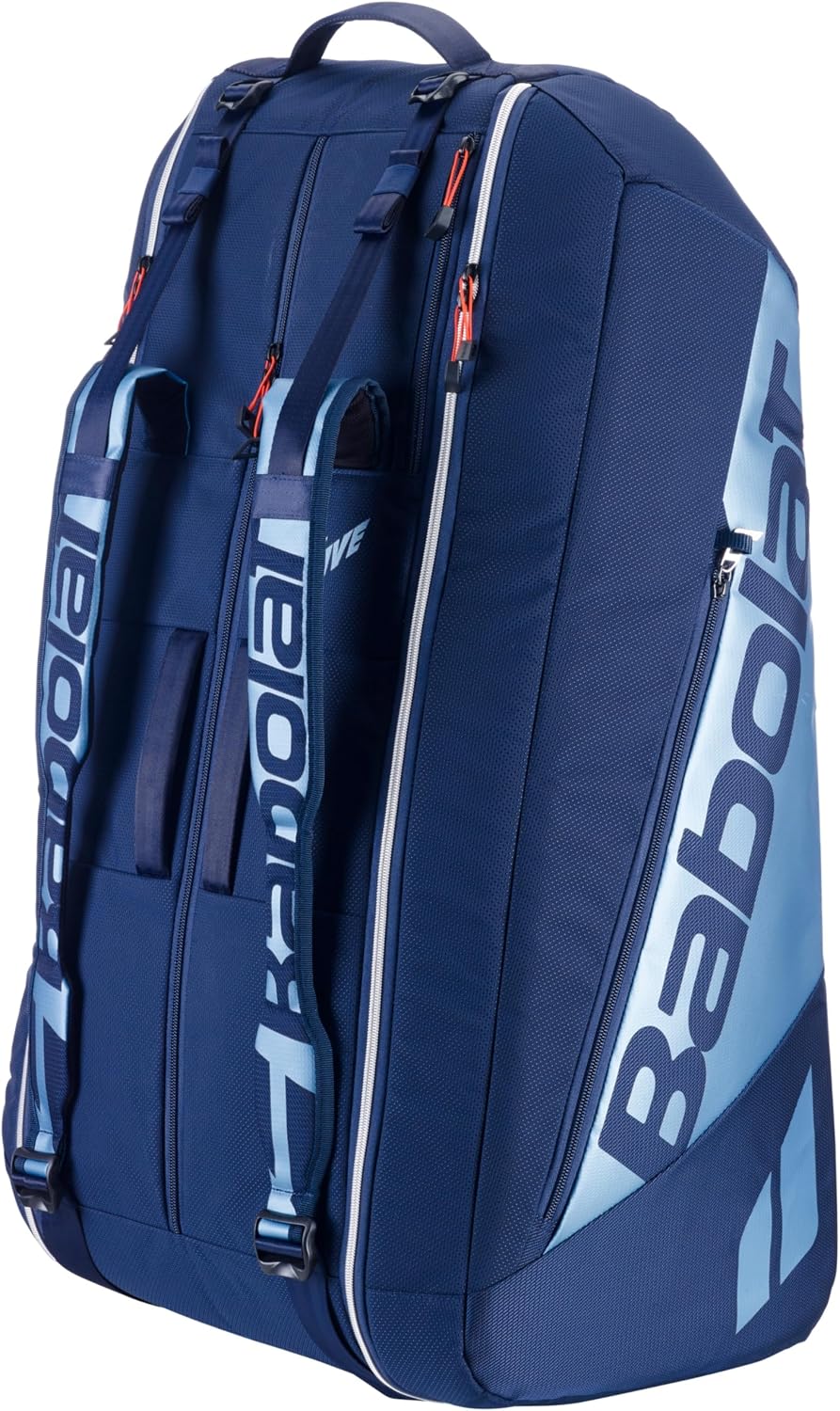 Babolat Pure Drive Racquet Holder 12-Pack 11th Gen Tennis Bag (Navy Blue)