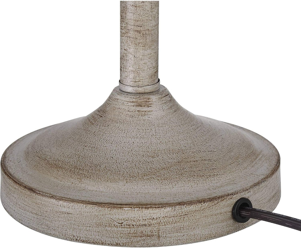 360 Lighting Lynn Country Cottage Core Rustic Buffet Table Lamps 26 3/4' Tall Skinny Set of 2 Light Beige Wood White Fabric Softback Drum Shade for Living Room House Home Dining Office Family