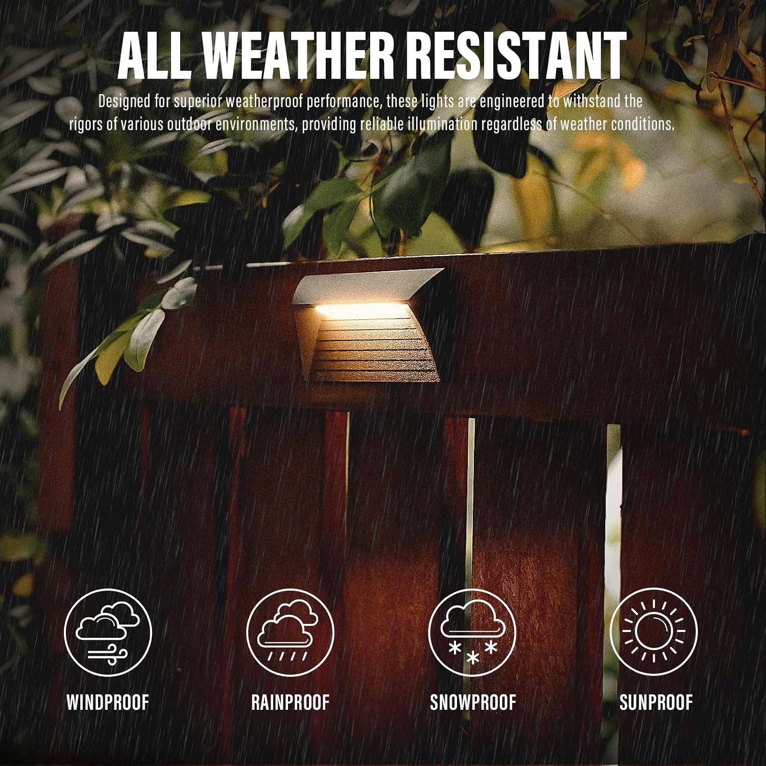 VENUS MANUFACTURING 2W Low Voltage Deck Lights LED Outdoor Stair Lights 3000K 12V Wired Step Lighting, Die-cast Aluminum for Fence, Yard, Patio, and Pathway (12Pack)