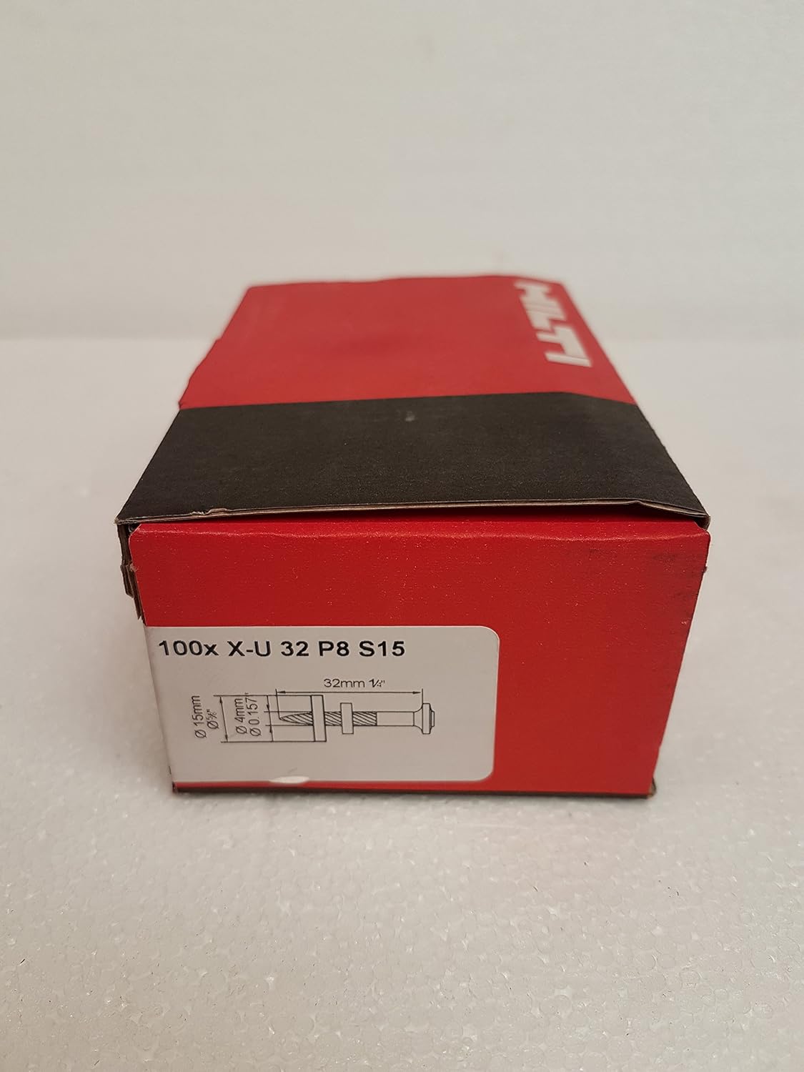 Hilti 237372 Premium fastener w/washer X-U 32 P8 S15 (box of 100)