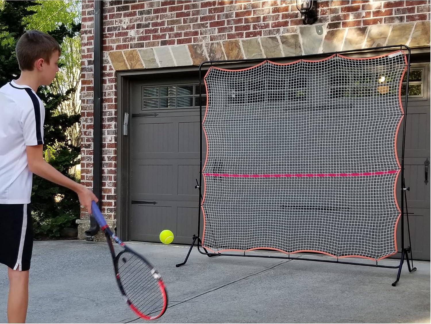 Tourna Rally Pro Adjustable Tilt Rebound Net (7x7 ft) for Tennis and Pickleball