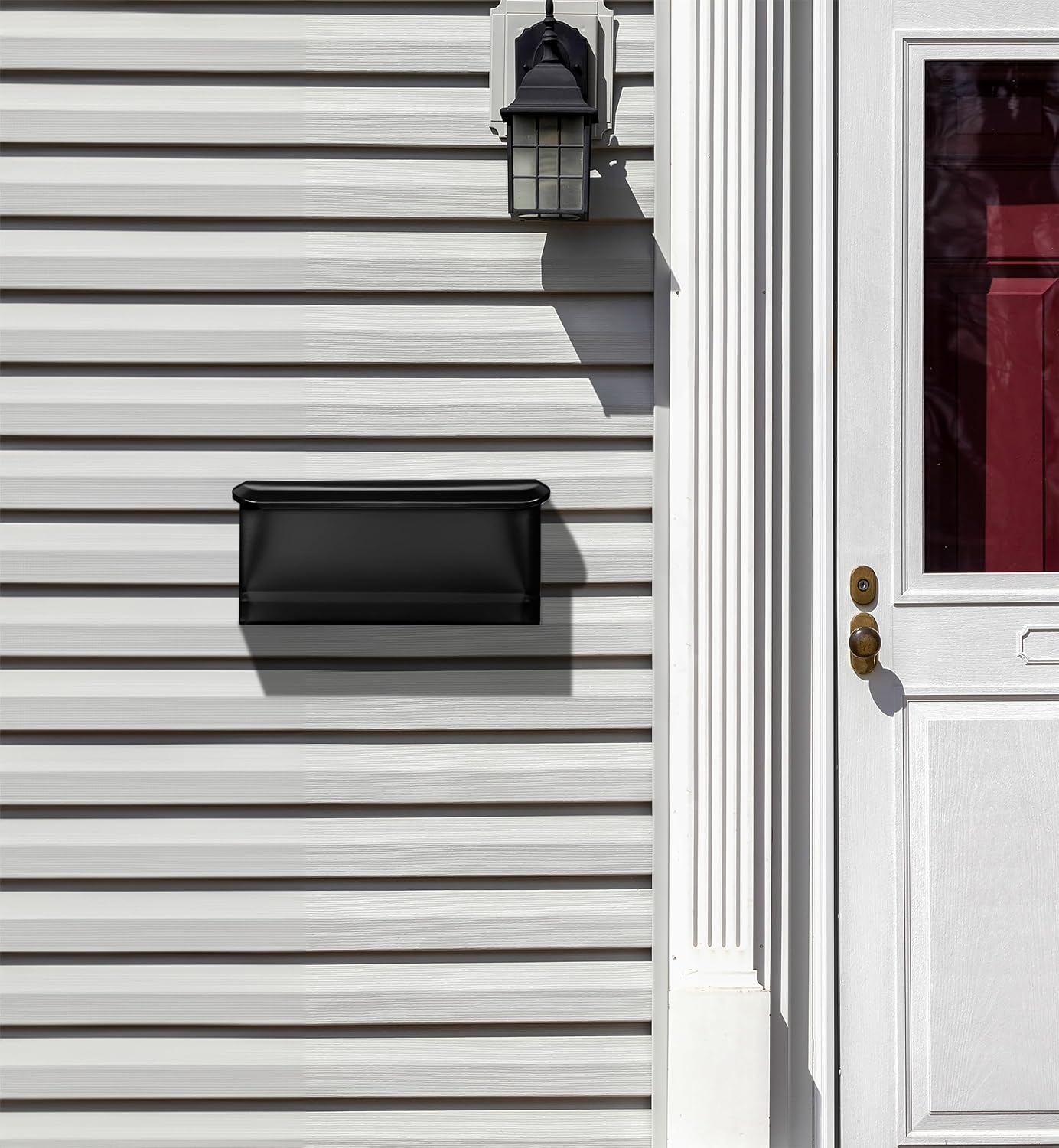 Architectural Mailboxes Cielo™ Vertical Wall-Mounted Mailbox for Outside, Rust-Resistant Galvanized Steel Metal Small Mail Box, Black (Pack of 6)