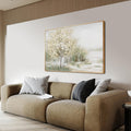 Green White Wall Art Decor Framed Canvas Wall Art Decorations Modern Wall Art For Living Room Large Landscape Wall Art Prints Canvas Art Wall Decor Artwork for Walls Above Bed Decor 24' x 36'