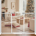 41' Extra Tall Baby Gate for Doorways and Stairs No Drill, Adjustable 65.8-72.2' Auto Close Dog Gate Indoor, Pressure Mounted Walk Through Swing Wide Pet Gate, Tall Cat Gate with Expansion Kit, White
