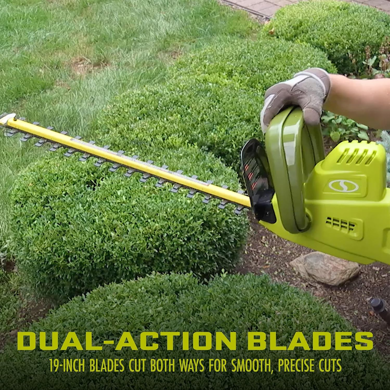 Sun Joe 4.5-Amp Electric Pole Hedge Trimmer, Multi-Angle Telescopic Garden Cutter, 19-Inch