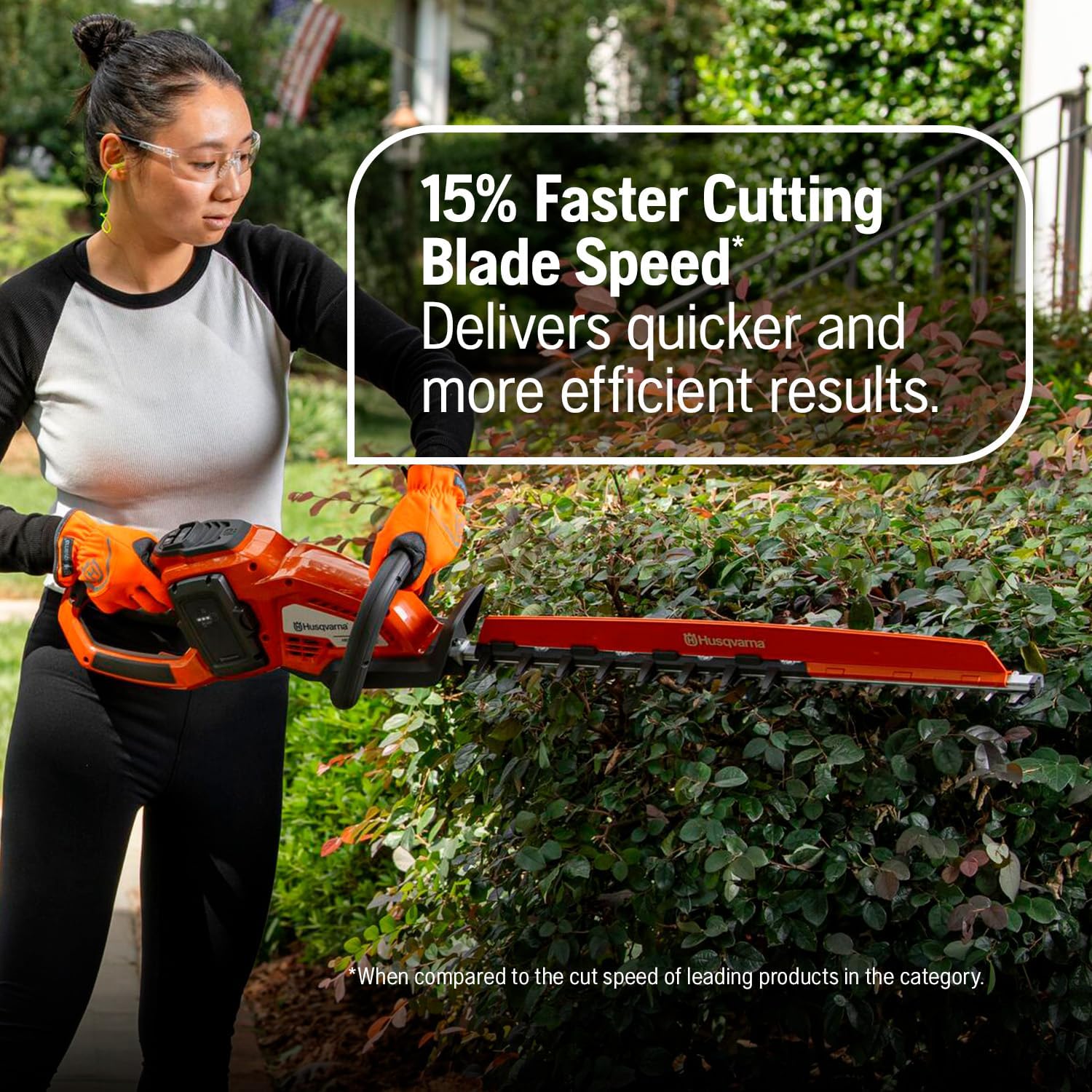 Husqvarna Hedge Master 320iHD60 Battery Hedge Trimmer, 24-Inch Electric Trimmer with Brushless Motor for Efficiency and Durability, 40V Lithium-Ion 4Ah Battery and Charger, 970592602, Gifts for Men