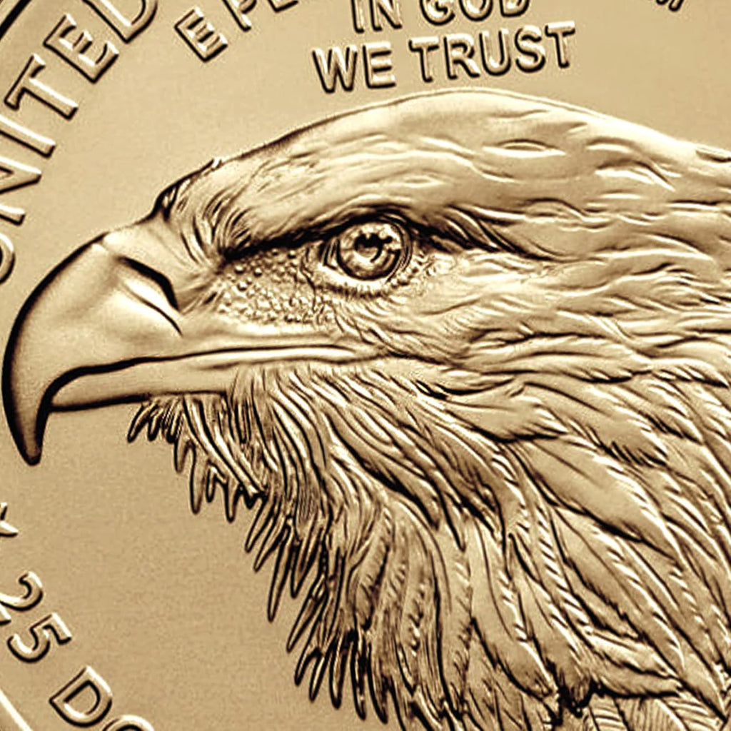 2025 1/10 oz American Gold Eagle Coin Brilliant Uncirculated with a Certificate of Authenticity $5 BU