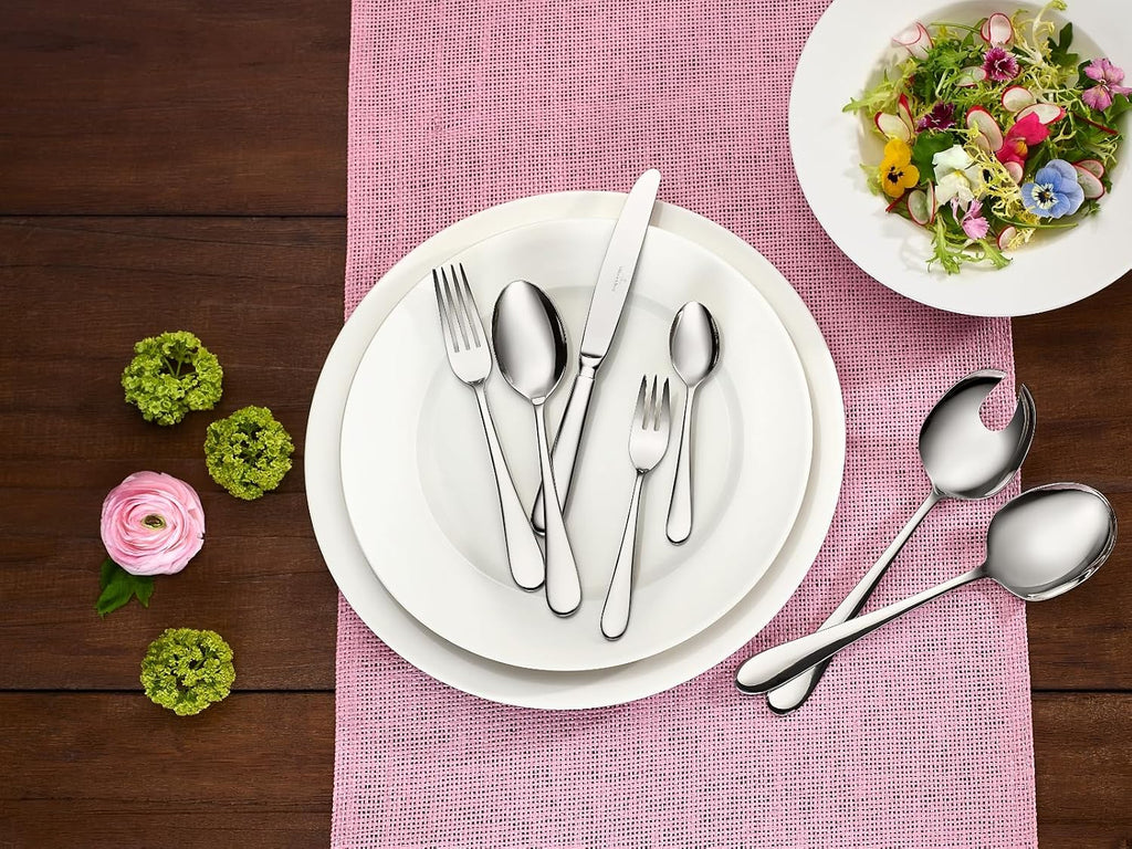 Villeroy & Boch Oscar Cutlery for up to 12 People, 68 Pieces, Stainless Steel, 18/10