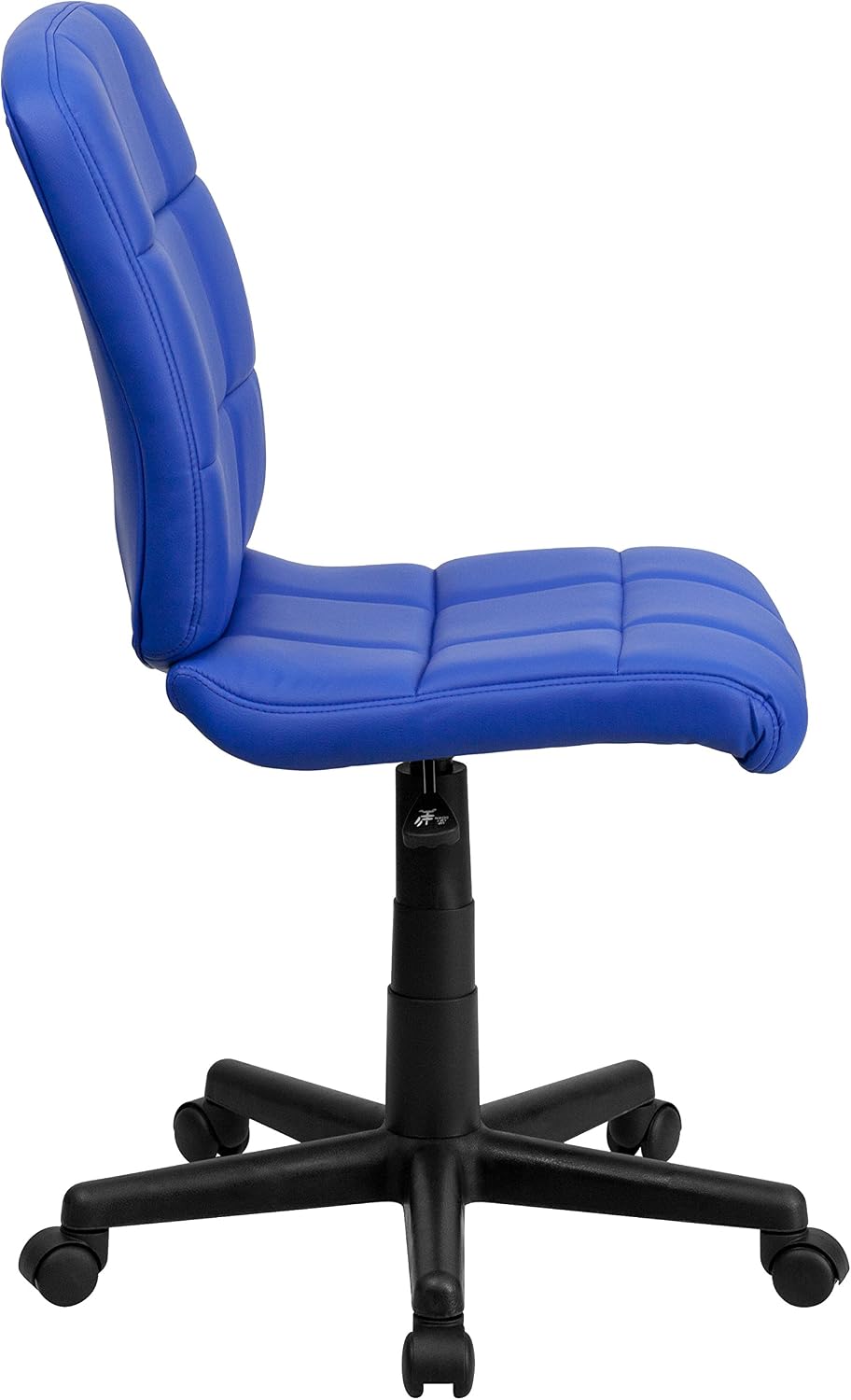 Flash Furniture Clayton Mid-Back Blue Quilted Vinyl Swivel Task Office Chair