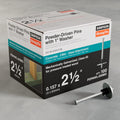 Simpson Strong-Tie PDPAWL-250MG PDPAWL .157 in. x 2-1/2 in. Mechanically Galvanized Powder-Actuated Pin w/ 1 in. Washer (100-Qty) (Pack of 10)