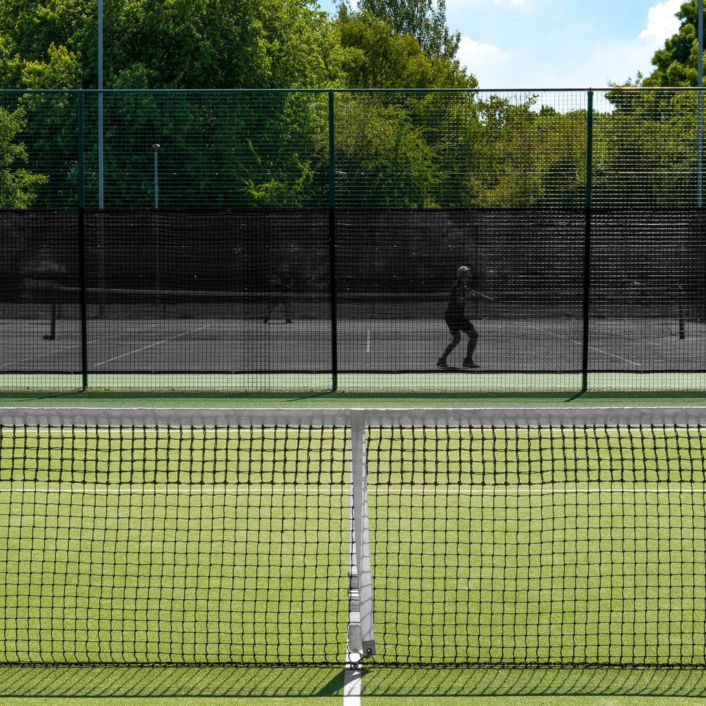 Vermont Tennis Court Wind Screen - 50% Shade | 6' x 60 or 6' x 40' Tennis Court Shade Cover – Green, Navy or Black [Optional Logo]