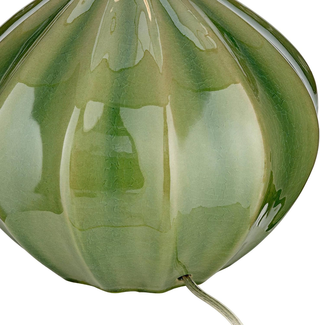 360 Lighting Gordy Mid Century Modern Accent Table Lamps 20 1/2' Tall Set of 2 Green Ribbed Ceramic Oatmeal Fabric Drum Shade for Bedroom Living Family Room Bedside Nightstand House Home