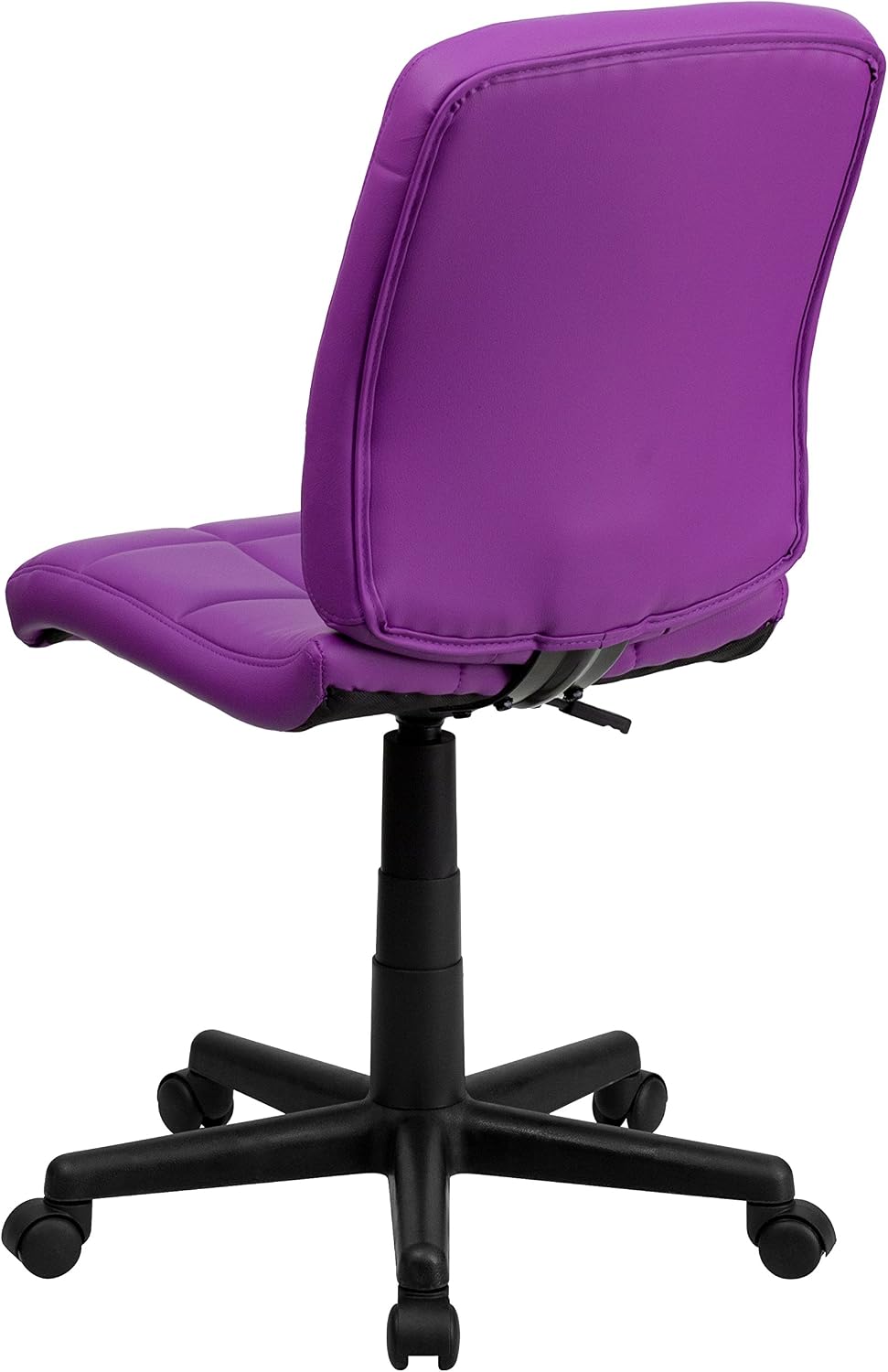 Flash Furniture Clayton Mid-Back Purple Quilted Vinyl Swivel Task Office Chair