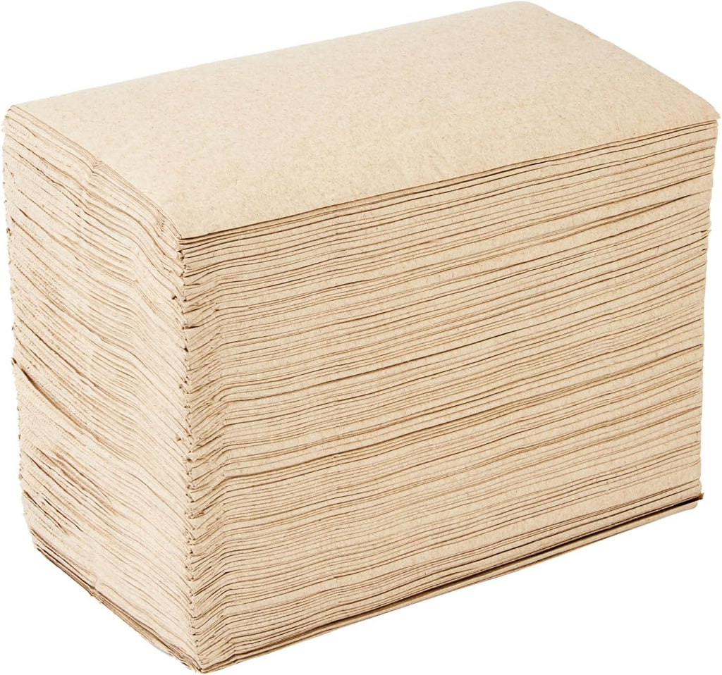 Restaurantware-Saving Nature 17 x 15 Inch Disposable Napkins For Party, 3000 Durable Restaurant Napkins - 2 Ply, With Snowflake Designs, Kraft Paper Napkin, Sustainable, For Cafes Or Homes