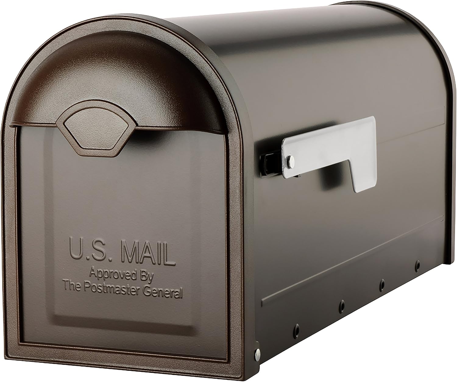 Zippity Outdoor Products ZP19013 Classica Mailbox Post and Architectural Mailboxes 8830RZ-10 Winston Post Mount Mailbox, Rubbed Bronze