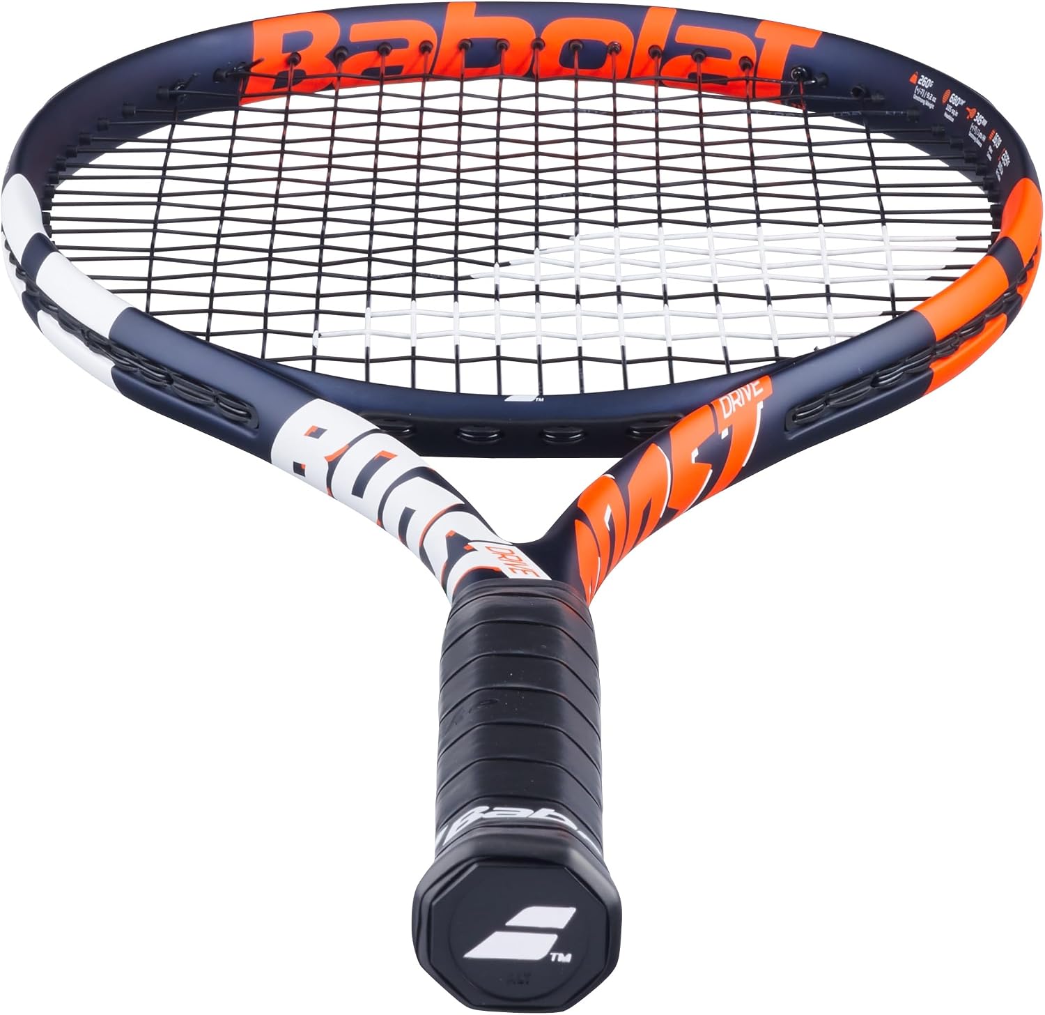Babolat Boost Drive Strung Tennis Racquet (Blue) - Add an Optional Bag, Tennis Balls and Overgrips