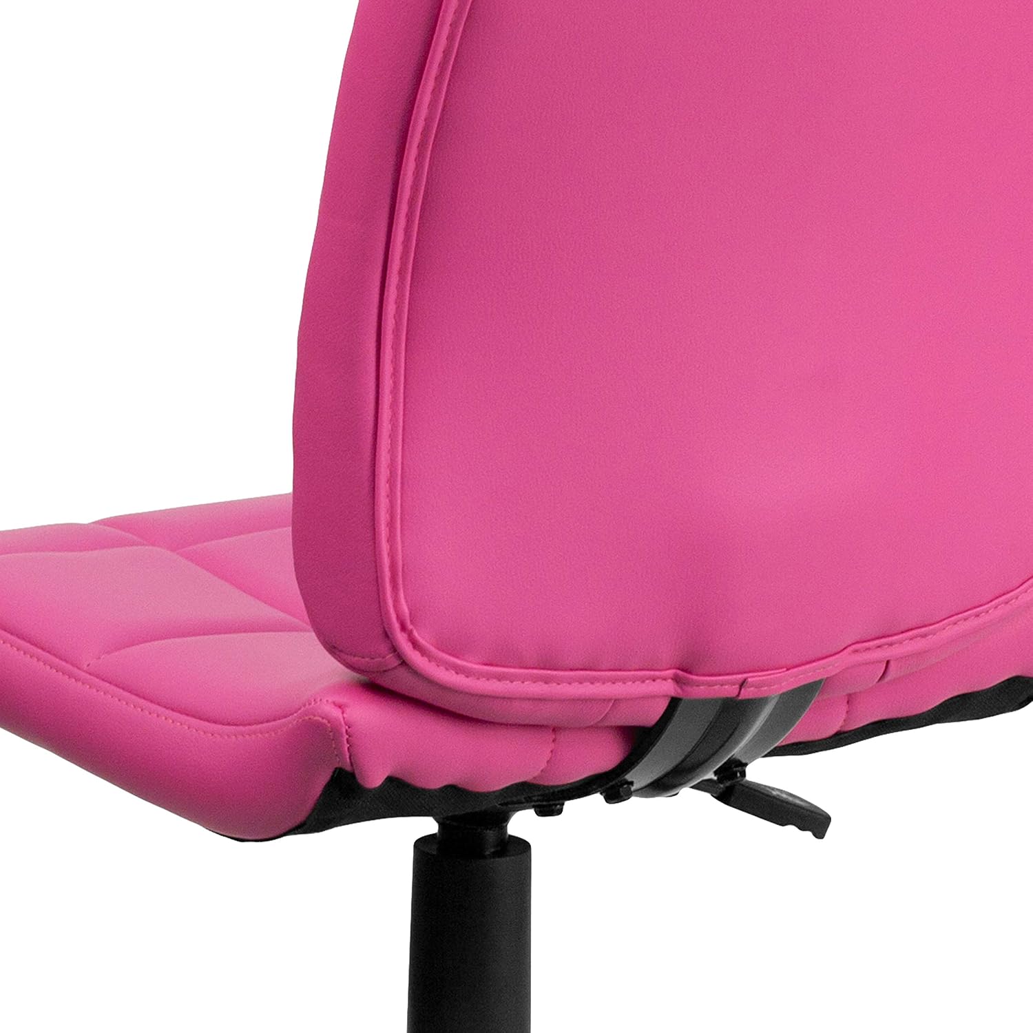 Flash Furniture Clayton Mid-Back Pink Quilted Vinyl Swivel Task Office Chair