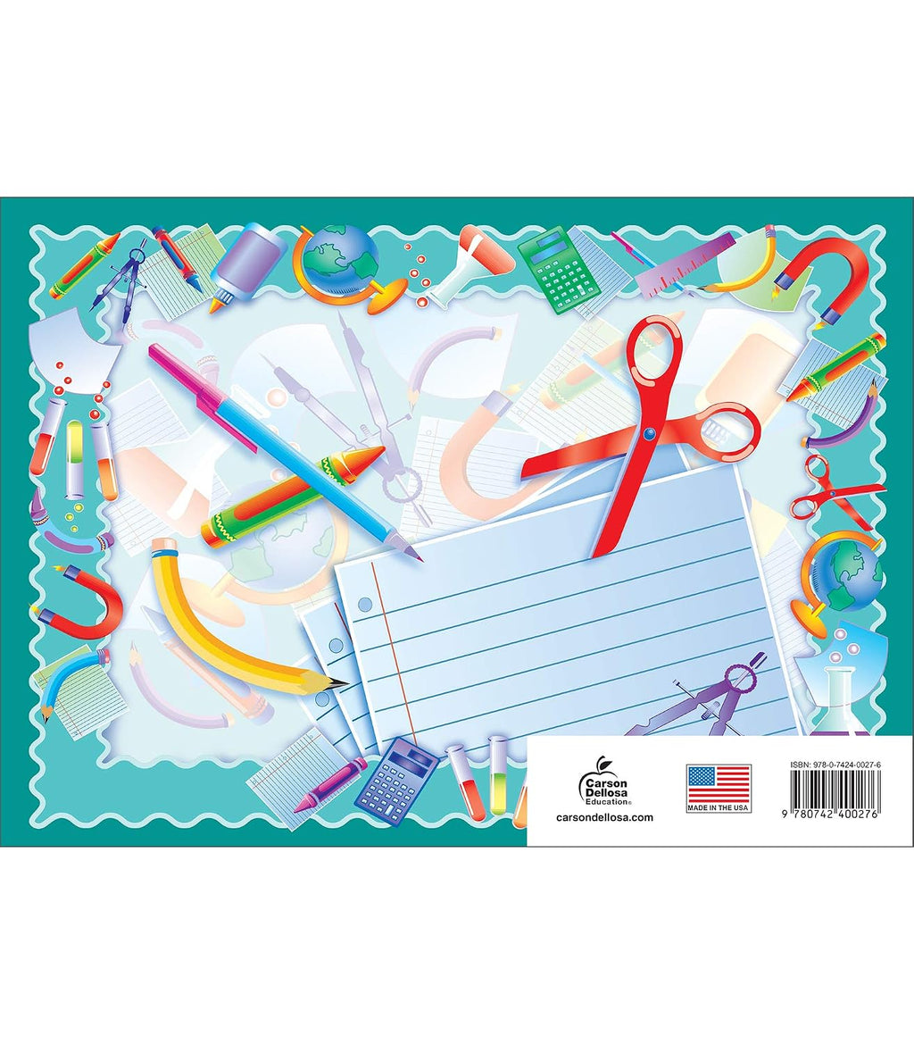 Carson Dellosa The Perfect Lesson Plan Book, Undated 9.5' x 13' Teacher Planner With Monthly and Weekly Calendars, Class Schedule, Seating Chart, Homeschool and School Supplies, Classroom Must Haves