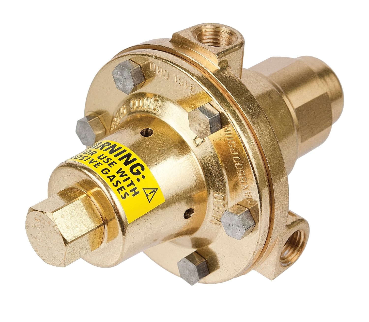 Victor Technologies 5641-8461 Meco High Pressure Cylinder Regulator with Cap Nut, 125 psi Pressure, 1/4'-18 NPT Inlet Connection
