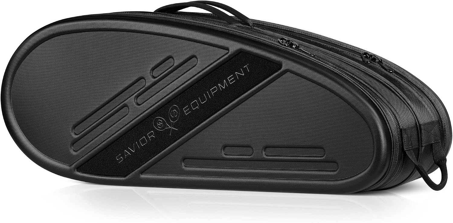 Savior Equipment Pro Touring 30' Tactical Tennis Bag 30' Double Gun Pistol Case Carrying Backpack, Semi-Hard EVA Shell Storage, Fully Customizable MOLLE Panel Organizer