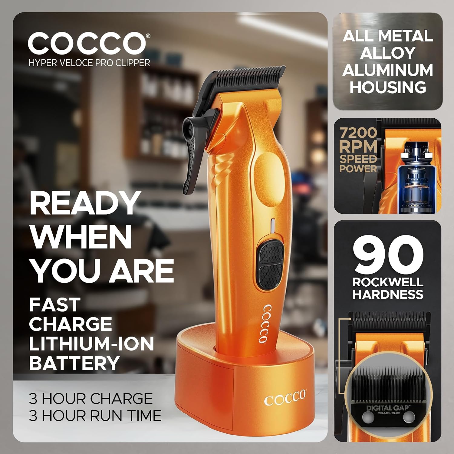 Cocco Professional Hyper Veloce Pro Clipper, Digital Gap Ambassador