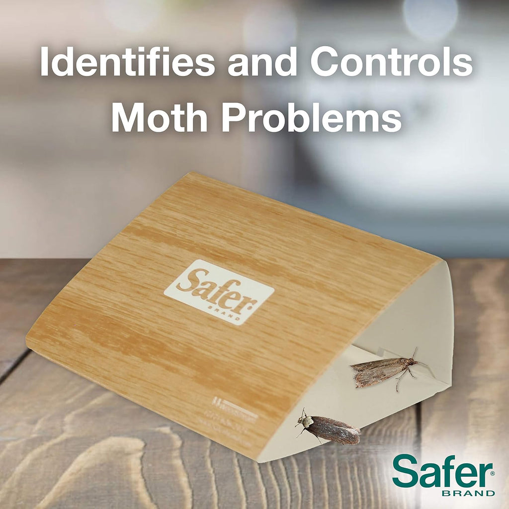 Safer Brand 05140 Pantry Moth Pest Trap and Killer for Grain, Flour, Meal and Seed Moths - 24 Traps