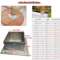 1.6x1.6 2x2 4x4 6x6 8x8 Inch Post Base for Wood Deck 2 Pcs 4 Pack, Outdoor Mailbox Pergola Fence Concrete Ground Post Holder Bracket/Railing Column Wooden Pile Standoff(4 pcs,1.6x1.6IN/40x40MM)