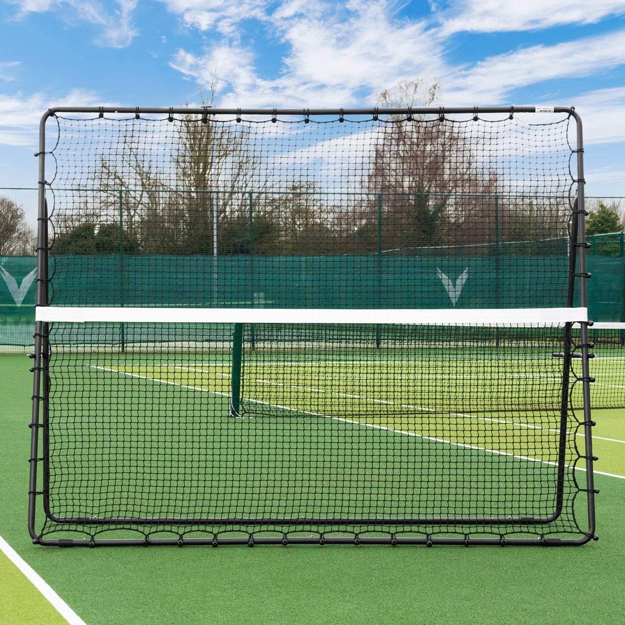 Vermont RapidFire Jumbo Tennis Rebounder Net | 9ft x 7ft | Groundstroke & Volleying Practice | Solo Tennis Trainer