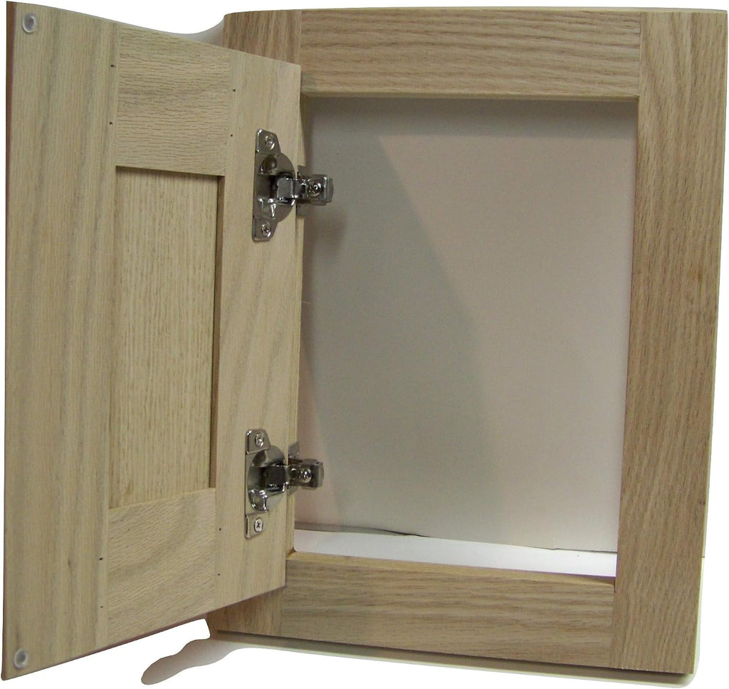 10x10 Laundry Clothes Chute Door Oak Framed Unfinished