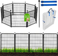 ADAVIN Tall Garden Fence Animal Barrier, 54 in(H) Dog Fence Outdoor for Yard, 8 Panels Total 17.7 Ft(L) Dog Fencing,Temporary Fences for Medium/Large Pets，Garden Fencing for Dogs (No Gate)