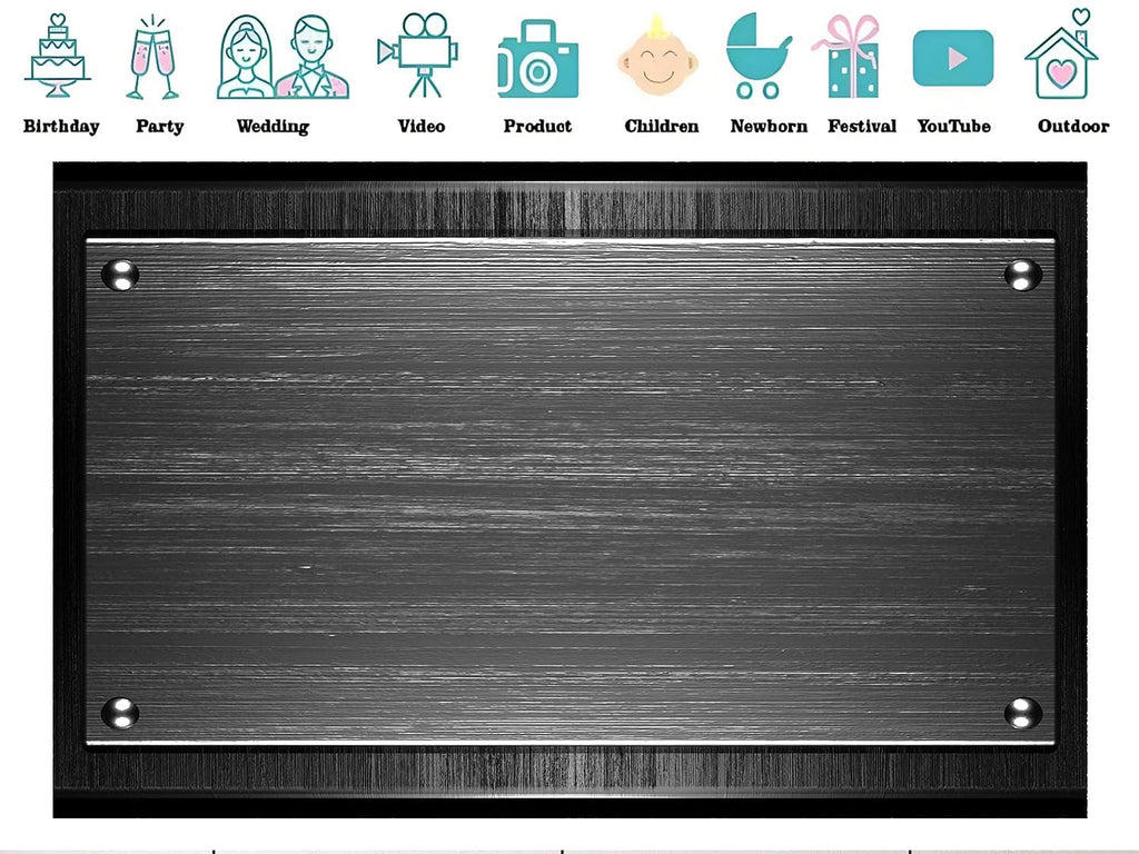 20x10ft Fabric Silver Metallic Plate with Rivets Backdrop Sleek Industrial Background Product Display Event Decorations Home Wall Hanging Tapestry Photo Booth Props