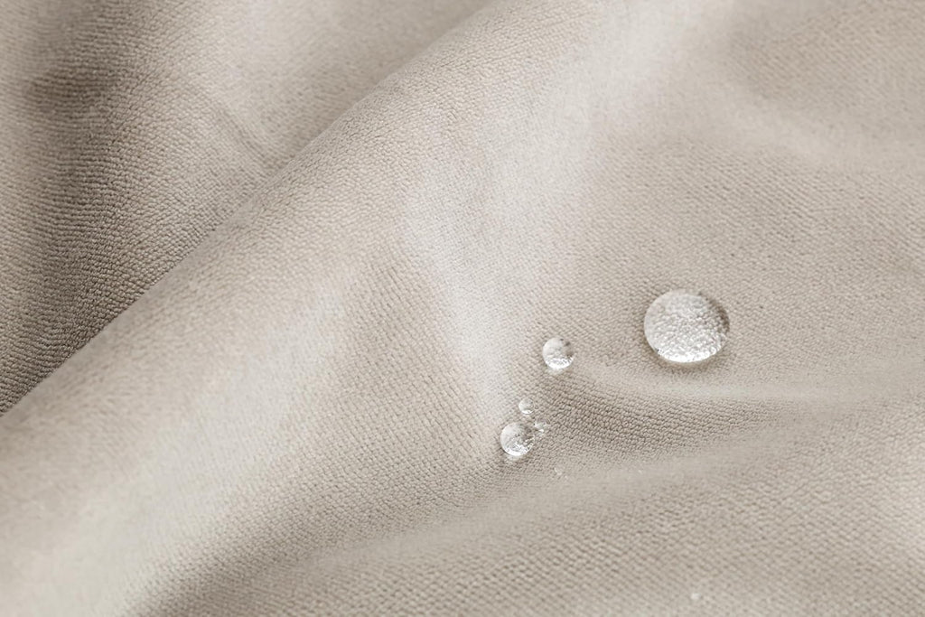 Liz Jordan Hill Luxury Feather Velvet Stain Resistant Aquaclean Upholstery Fabric by the Yard Material for Home, Auto, Rv, Sofa, Chair - AC Bellagio, Feather 242, 2 Yard