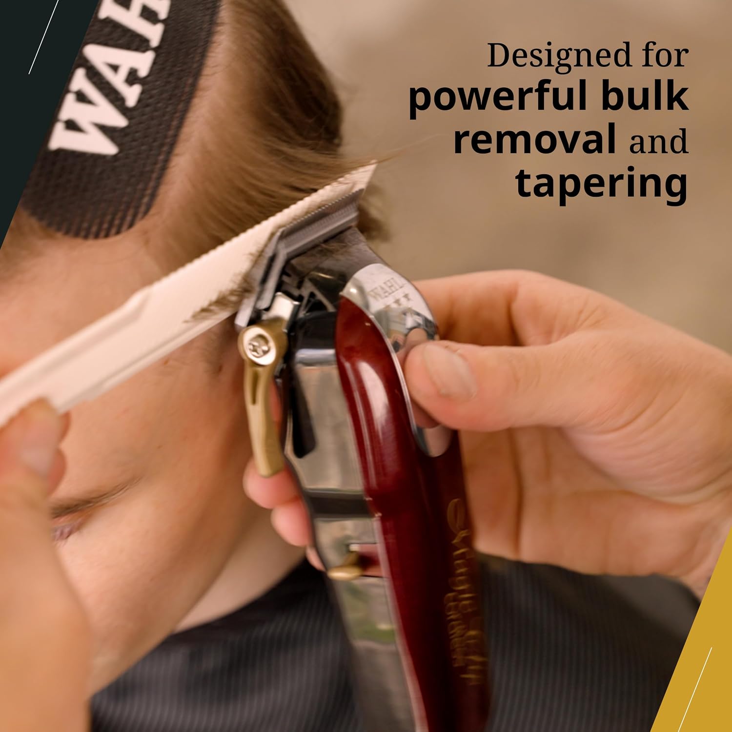 Wahl Professional 5 Star Magic Clip and Cordless Detailer Li Trimmer Bundle, Stagger Tooth Fade Blade and T Wide Detail Blade, for Hair & Beard, with Charging Stand and Attachments