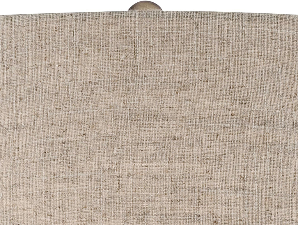 360 Lighting Helene Country Cottage Table Lamp Ceramic Rustic 26' High Cream White Glaze Tan Linen Tapered Drum Shade Decor for Living Room Bedroom House Bedside Home (Color May Vary)