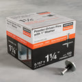 Simpson Strong-Tie PDPAWL-125 PDPAWL.157-in. x 1-1/4-in. Powder-Actuated Pin w/ 1-in. Washer (100-Qty) (Pack of 10)