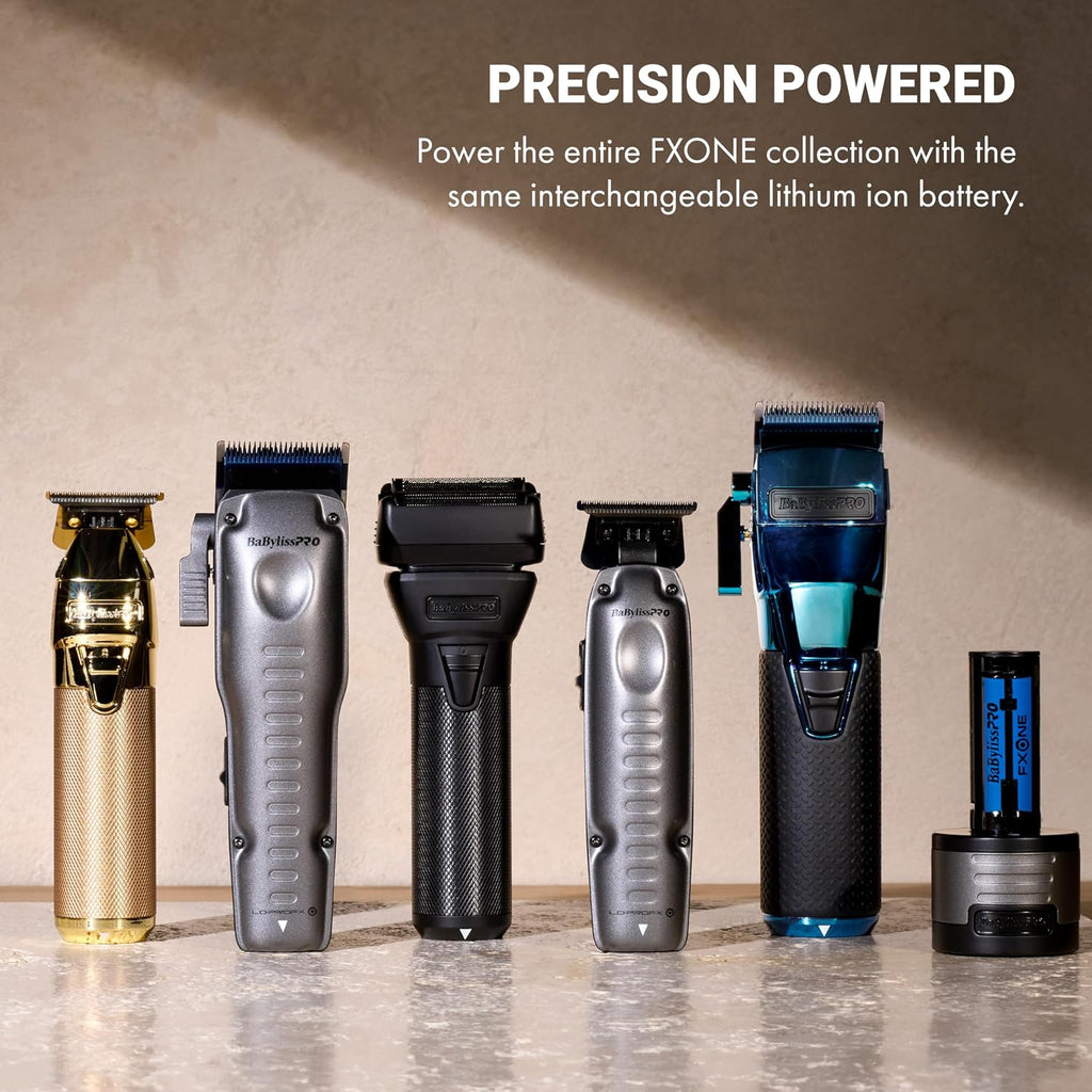 BaBylissPRO FXONE LO-PROFX Professional Cordless Clippers for Men with Interchangeable Battery