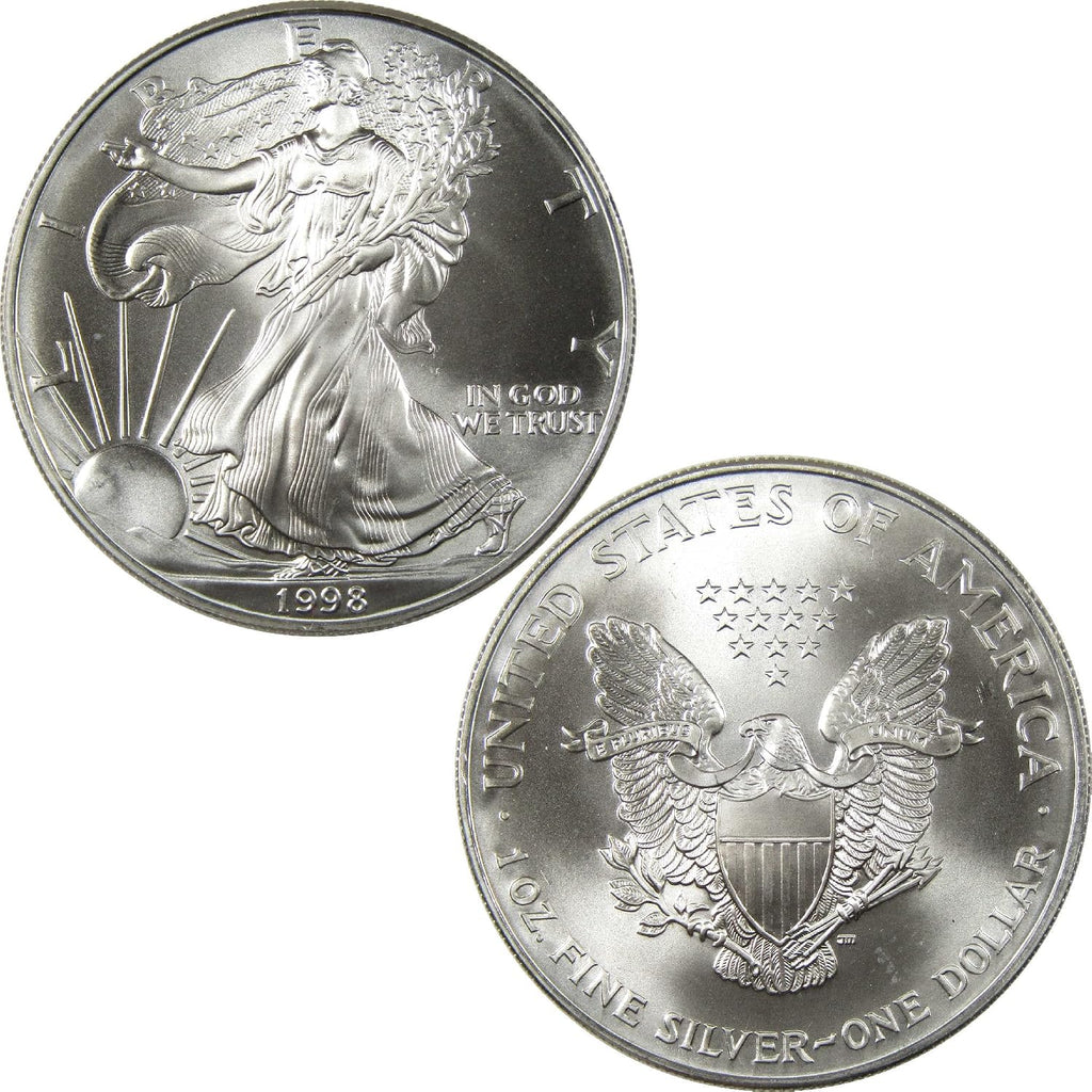1998 American Silver Eagle Uncirculated Bullion $1 Coin