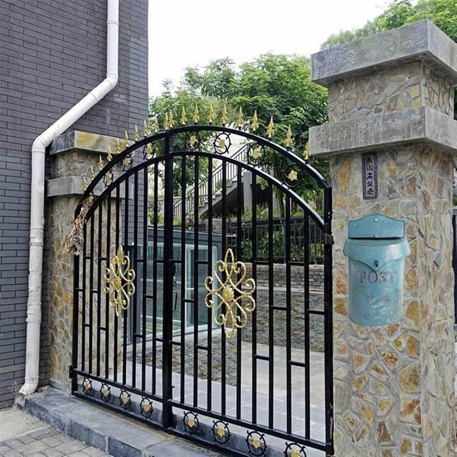 Mailboxes for Outside Wall Mounted Letterbox Security Mailbox Metal Iron Post Box Outdoor Home Decorative Mail Box